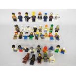 Lego - A group of 40 x loose Lego figures including Batman, they appear mostly in Good condition.