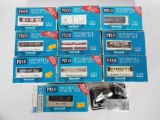 Peco - A collection of 10 x boxed 00 gauge wagon kits including 5 Plank Mineral Wagon,