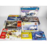 Airfix, Italeri Lindberg, Minicraft, Other - Eight boxed plastic model kits in various scales.