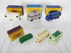 Matchbox, Lesney, Moko - A group of six Matchbox Regular Wheels, four of which are boxed.
