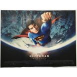 FILM - SUPERMAN RETURNS 2006 ORIGINAL UK DOUBLE SIDED QUAD