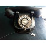 VINTAGE BAKERLITE PHONE WITH PHONE TONE 1950'S