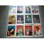 LARGE FILM STAR PICTURES 1940s/1950s X 12