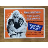 FILM - MARILYN MONROE IN SOME LIKE IT HOT 1961 POSTER
