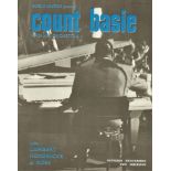 MUSIC - JAZZ COUNT BASIE @ LEICESTER 1962 CONCERT PROGRAMME TICKET FLYER