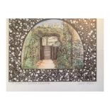 SIGNED PRINT "GARDEN IN BURFORD" BY JUDITH GRASSI