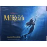 DISNEY FILM - THE LITTLE MERMAID 1998 UK DOUBLE SIDED QUAD