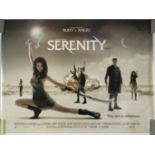 FILM - SERENITY ORIGINAL 2005 UK DOUBLE SIDED QUAD