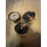 3 X BIG BEN MID CENTURY SCOTTISH ALARM CLOCKS