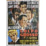 FILM - 1960 OCEAN 11 ORIGINAL COLPO GROSSO ITALIAN GRANDE FILM POSTER - 1970'S RE-ISSUE