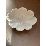 19TH CENTURY COALPORT CREAMWARE SCALLOPED DISH