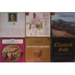 RECORDS - SIX MIXED BOX SETS ELGAR MOZART CLASSICAL GOLD ETC.