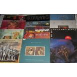 RECORDS - ALBUMS INCLUDING MOODY BLUES STRAWBS EAGLES NEW ORDER ETC