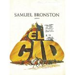 FILMS - EL CID 1961 CINEMA PROGRAMME & TICKET SOPHIA LOREN CHARLTON HESTON VINTAGE ORIGINAL