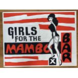 FILM - GIRLS FROM THE MAMBO BAR 1959 UK QUAD