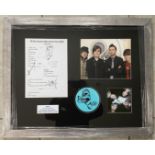 MUSIC - McFLY FRAMED HAND SIGNED CONCERT SET LIST AND SIGNED PHOTO ALL PROFESSIONALLY FRAMED