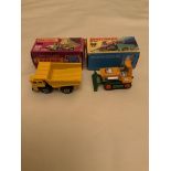 2 X BOXED AND MINT VINTAGE MATCHBOX TOY VEHICLES