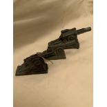 CRESCENT TOYS 3 X DIE CAST TOY CANNONS EARLY 20TH CENTURY