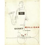 MUSIC - JAZZ GERRY MULLIGAN QUARTET 1957 CONCERT PROGRAMME