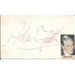 CELEBRITY - ADAM FAITH ORIGINAL AUTOGRAPH