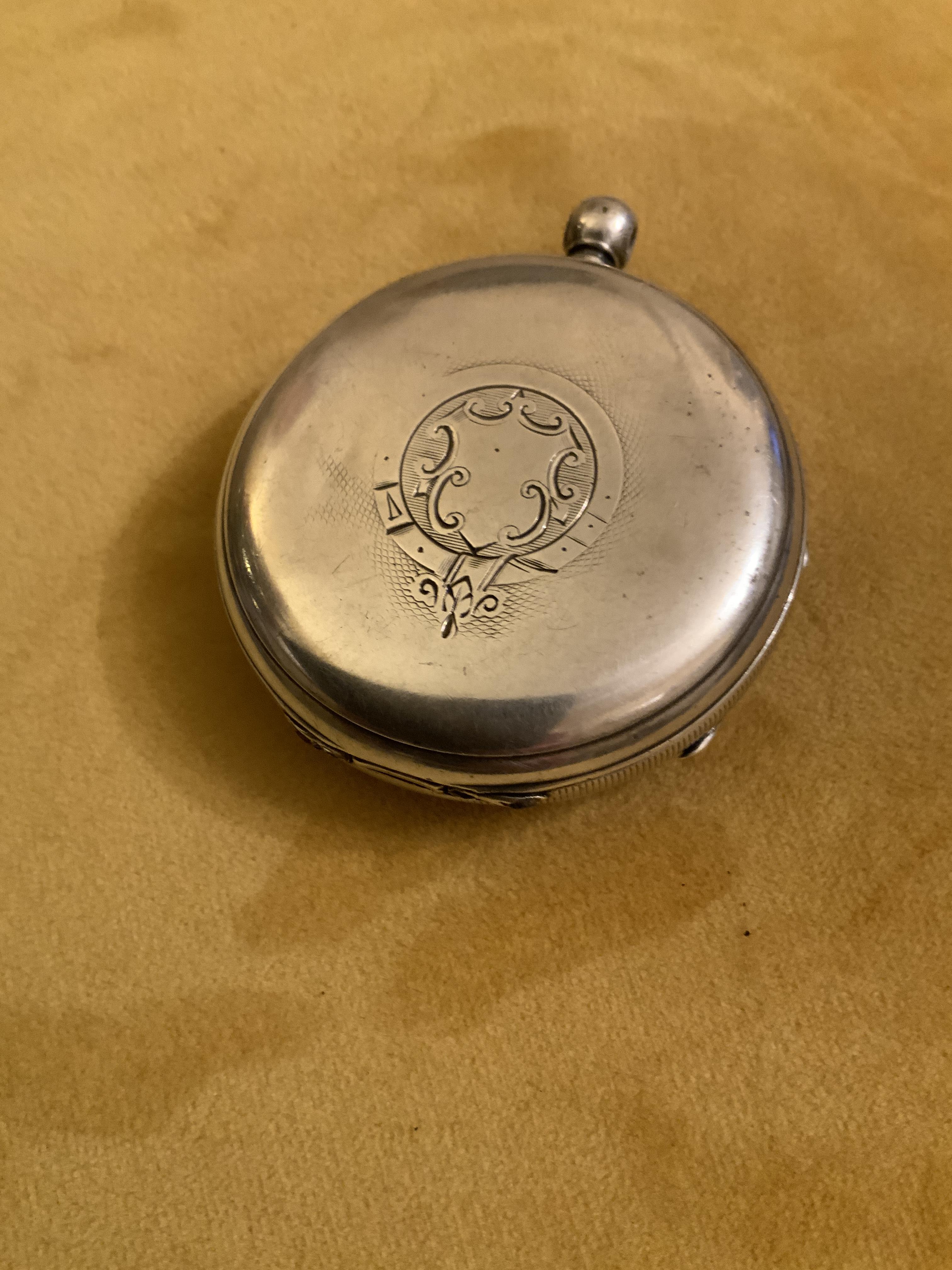 VICTORIAN CHESTER HALLMARKED SILVER POCKET WATCH HENRY TARLETON - Image 4 of 4