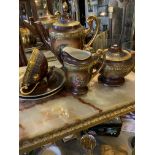 GLORIA CZECHOSLOVAKIA 19TH CENTURY PART TEA SET