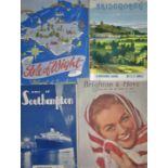 BOOKS - VINTAGE TOURIST GUIDES ISLE OF WIGHT BRIGHTON SOUTHAMPTON BRIDGNORTH