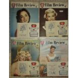 CINEMA - ABC FILM REVIEW + PROGRAMME CARDS X 4 FROM THE 1950'S