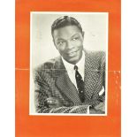 MUSIC - NAT KING COLE 1954 @ WOLVERHAMPTON CONCERT PROGRAMME