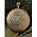 1920s SWISS SILVER & YELLOW METAL POCKET WATCH