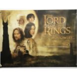 FILM - THE LORD OF THE RINGS THE TWO TOWERS UK DOUBLE SIDED QUAD