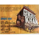 FILM - GENGHIS KHAN 1965 ORIGINAL UK QUAD