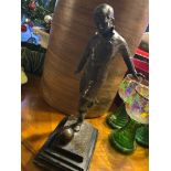 SOLID BRONZE SCULPTURE OF SIR STANLEY MATTHEWS FOOTBALLER