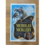 FILM - NICHOLAS NICKLEBY 1947 POSTER