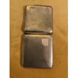 SOLID HALLMARKED SILVER CIGARETTE CASE BIRMINGHAM 1924