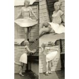 ADULT GLAMOUR - 4 ORIGINAL BLONDE MODEL PHOTOGRAPHS FROM TOCO PUBLISHERS