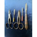 VINTAGE MANICURE IMPLEMENTS X 5