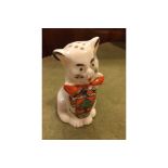 CARLTON CHINA CRESTED WARE CAT PEPPERETTE COLWYN BAY