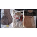 ADULT GLAMOUR - 3 PAIRS OF VINTAGE FULLY FASHIONED STOCKINGS SIZE 91/2