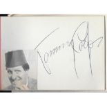 CELEBRITIES - TOMMY COOPER & DAVID FROST AUTOGRAPHS