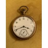 19th CENTURY GOLD PLATED AMERICAN POCKET WATCH BY A.W.W.Co