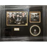 MUSIC - U2 HAND SIGNED PHOTO MONTAGE PROFESSIONALLY FRAMED