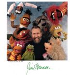 TV MEMORABILIA - JIM HENSON MUPPETS HAND SIGNED PHOTOGRAPH