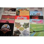 RECORDS - ALBUMS INCLUDING ROCKABILLY WW2 COUNTRY WAR OF THE WORLDS ETC
