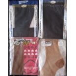 ADULT GLAMOUR - 4 PAIRS OF VINTAGE STOCKINGS SIZE 8 1/2 - 9