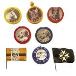 COLLECTABLES - VINTAGE PAPER CHARITY BADGES RSPCA NURSES ETC