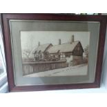 ORIGINAL ARTWORK - ANNE HATHAWAYS COTTAGE BY H.LUCAS