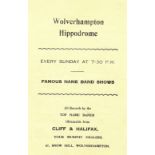 MUSIC - THE KIRCHIN BAND 1955 @ WOLVERHAMPTON CONCERT PROGRAMME