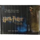 FILM - HARRY POTTER THE CHAMBER OF SECRETS 2002 ORIGINAL UK DOUBLE SIDED QUAD