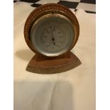 LEATHER DESK BAROMETER BY ROTHERHAM COMPANY